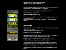 Tablet Screenshot of partybuss.100procentparty.se